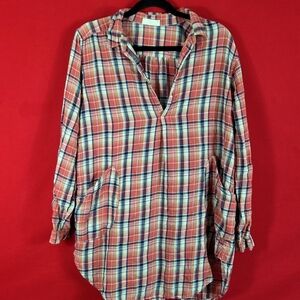 CP SHADES Teton Tunic Plaid Size Small